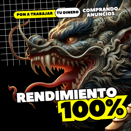Anuncio de $100 - Dragón Negro - Rendimiento 100%