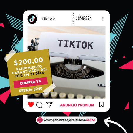 Anuncio Tiktok PREMIUM