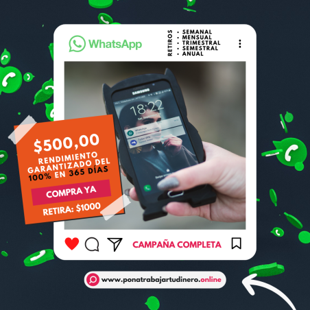 Anuncio   WhatsApp  CAMPAÑA COMPLETA
